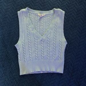 Cropped tank sweater